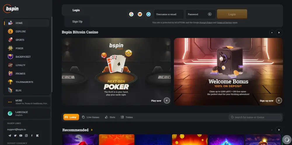 Bspin.io Casino